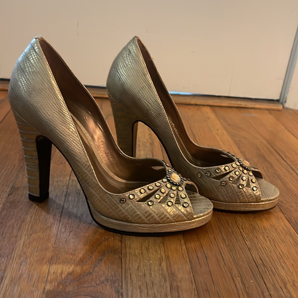 Carlos Santana peep toe heels - Picture 2 of 9